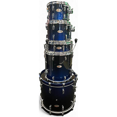 Used 2013 Pearl 5 Piece Reference Series Ultra Blue Fade Drum Kit