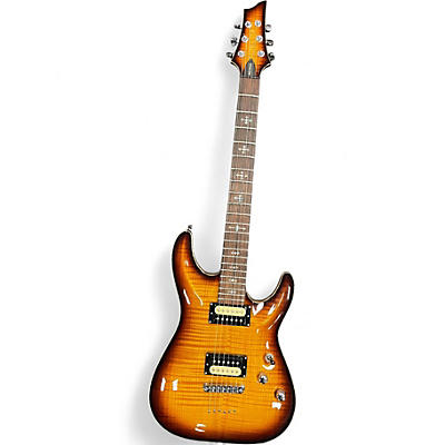 Used 2013 Schecter Guitar Research USA Hollywood Classic 2 Color Sunburst Solid Body Electric Guitar