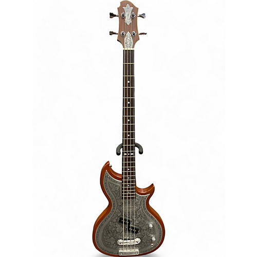 A.c. Zemaitis Used 2014 A.c. Zemaitis B22MT Mahogany Metal Top Electric Bass Guitar Mahogany Metal Top