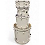 Used 2014 Crush Drums & Percussion 4 Piece Chameleon Birch White Drum Kit White