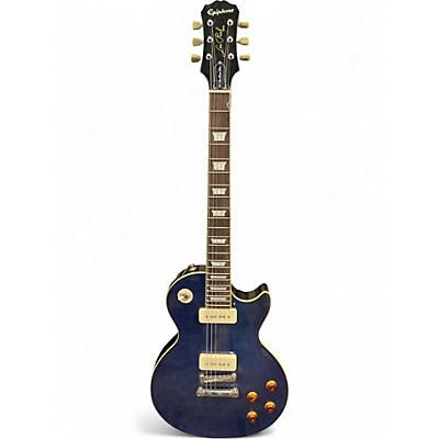 Used 2014 Epiphone 1956 Reissue Les Paul Blue Burst Solid Body Electric Guitar