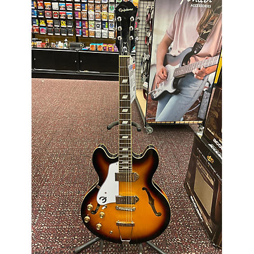 Epiphone Used 2014 Epiphone Casino Left Handed Sunburst Hollow Body Electric Guitar Sunburst