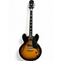 Used 2014 Epiphone Dot ES 335 Pro VS Vintage Sunburst Hollow Body Electric Guitar Vintage Sunburst