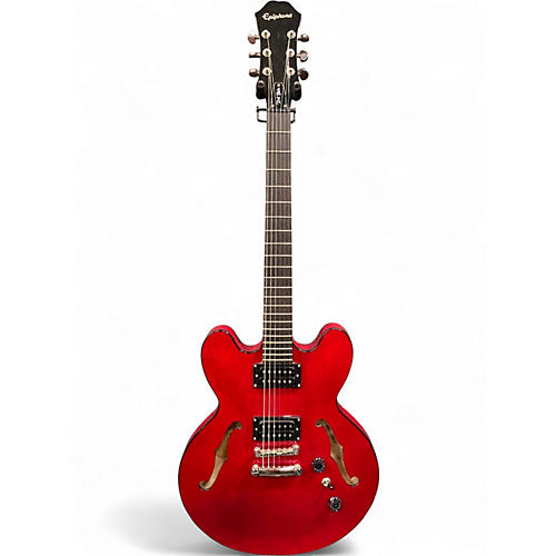 Used 2014 Epiphone Dot Studio Cherry Hollow Body Electric Guitar Cherry