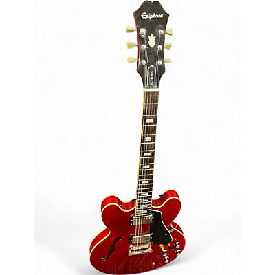 Used 2014 Epiphone ES335 Pro Cherry Hollow Body Electric Guitar