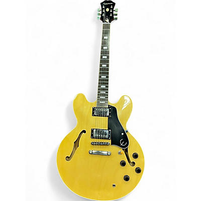 Used 2014 Epiphone ES335 Pro Natural Hollow Body Electric Guitar