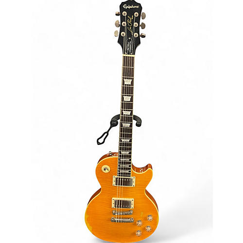 Used 2014 Epiphone LES PAUL STANDARD GREENY  Honey Blonde Solid Body Electric Guitar Honey Blonde