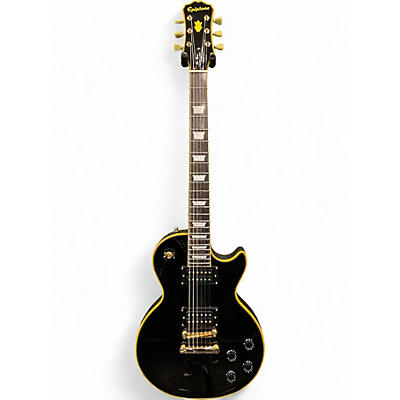 Used 2014 Epiphone Les Paul Custom Classic Pro Black Solid Body Electric Guitar
