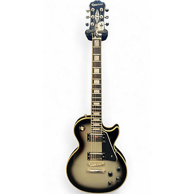 Used 2014 Epiphone Les Paul Custom Pro Silverburst Solid Body Electric Guitar