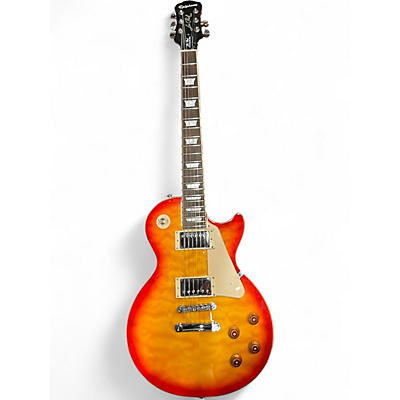 Used 2014 Epiphone Les Paul Standard Pro Cherry Sunburst Solid Body Electric Guitar