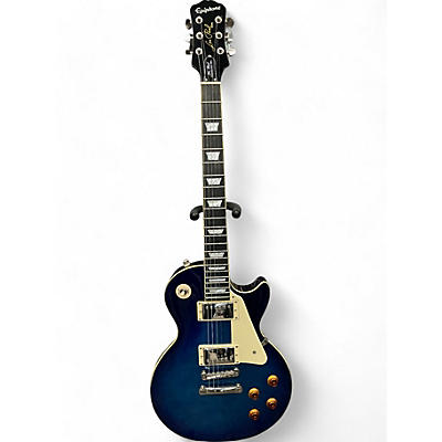 Epiphone Used 2014 Epiphone Les Paul Standard Pro Trans Blue Solid Body Electric Guitar