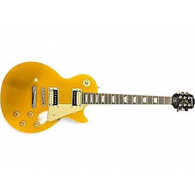 Used 2014 Epiphone Les Paul Traditional Pro Gold Top Solid Body Electric Guitar