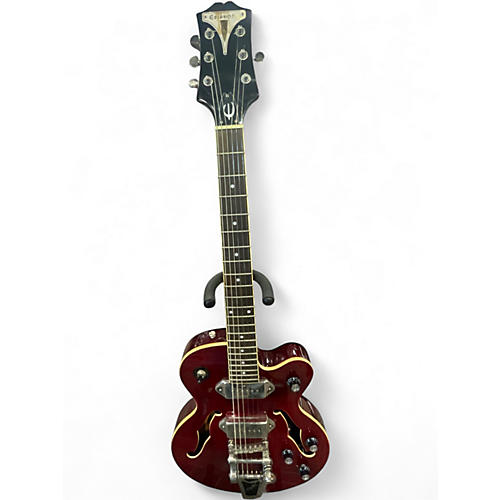 Used 2014 Epiphone Wildkat with Bigsby Wine Red Hollow Body Electric Guitar Wine Red