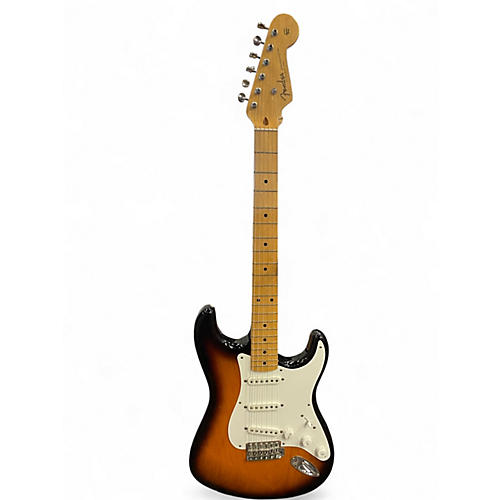 Used 2014 Fender AMERICAN VINTAGE 54 STRATOCASTER 2 Color Sunburst Solid Body Electric Guitar 2 Color Sunburst