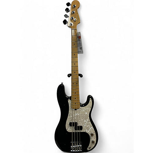 Fender Used 2014 Fender American Standard Precision Bass Black Electric Bass Guitar Black