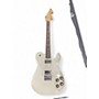 Used 2014 Fender Chris Shiflett Telecaster Deluxe Arctic White Solid Body Electric Guitar Arctic White