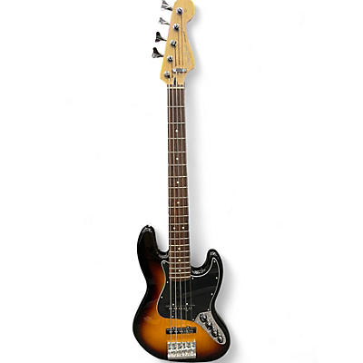 Used 2014 Fender Deluxe Jazz Bass V with Noiseless Fender Pickups 2 Color Sunburst Electric Bass Guitar