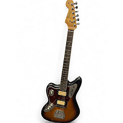 Used 2014 Fender Kurt Cobain Signature Jaguar Left Handed 2 Color Sunburst Electric Guitar