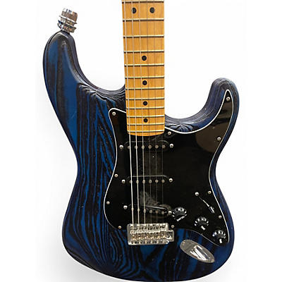 Used 2014 Fender Limited Edition Sandblasted Stratocaster Sapphire Blue Solid Body Electric Guitar