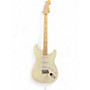Used 2014 Fender Standard Stratocaster Antique White Solid Body Electric Guitar Antique White