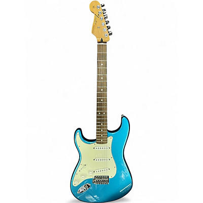 Used 2014 Fender Standard Stratocaster Lake Placid Blue Solid Body Electric Guitar