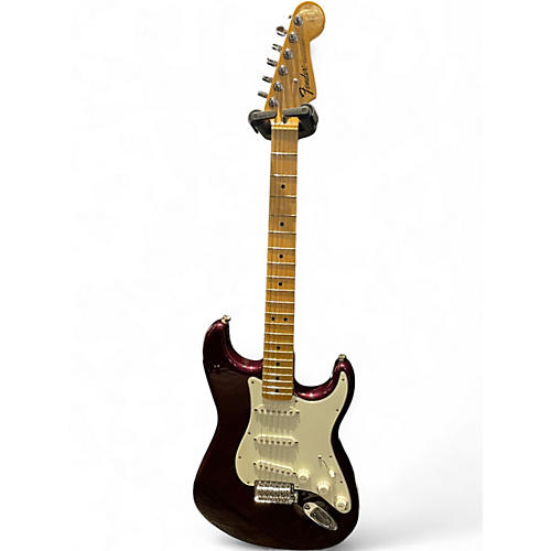 Used 2014 Fender Standard Stratocaster Midnight Wine Solid Body Electric Guitar Midnight Wine
