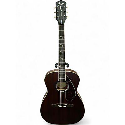 Used 2014 Fender Tim Armstrong Hellcat Natural Mahogany Acoustic Electric Guitar