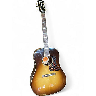 Used 2014 Gibson ADVANCED JUMBO IRON MOUNTAIN 2 Tone Sunburst Acoustic Electric Guitar