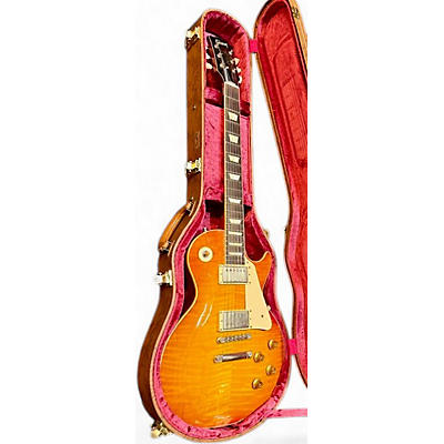 Used 2014 Gibson CC28A RONNIE MONTROSE STP BURST LES PAUL 1958 REISSUE AGED LEMONBURST Solid Body Electric Guitar