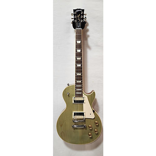 Gibson Used 2014 Gibson Les Paul Classic Trans Green Solid Body Electric Guitar Trans Green