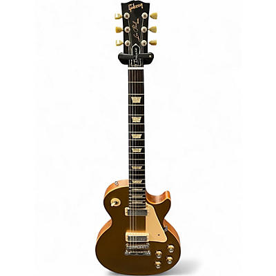 Used 2014 Gibson Les Paul Deluxe Gold Top Satin Solid Body Electric Guitar