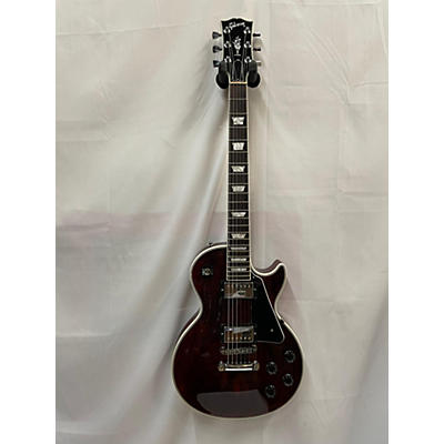 Gibson Used 2014 Gibson Les Paul "Flower Pot" Classic Custom II Wine Red Solid Body Electric Guitar