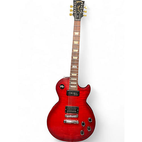 Gibson Used 2014 Gibson Les Paul Futura Trans Red Solid Body Electric Guitar Trans Red