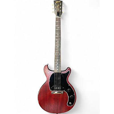 Used 2014 Gibson Les Paul Junior Tribute DC Worn Cherry Solid Body Electric Guitar