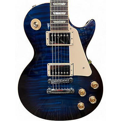 Gibson Used 2014 Gibson Les Paul Traditional Plus Manhattan Midnight Solid Body Electric Guitar