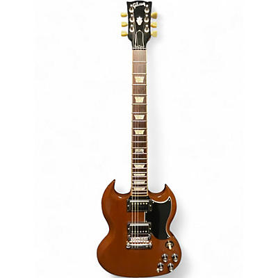 Used 2014 Gibson SG Standard 120 Worn Brown Solid Body Electric Guitar