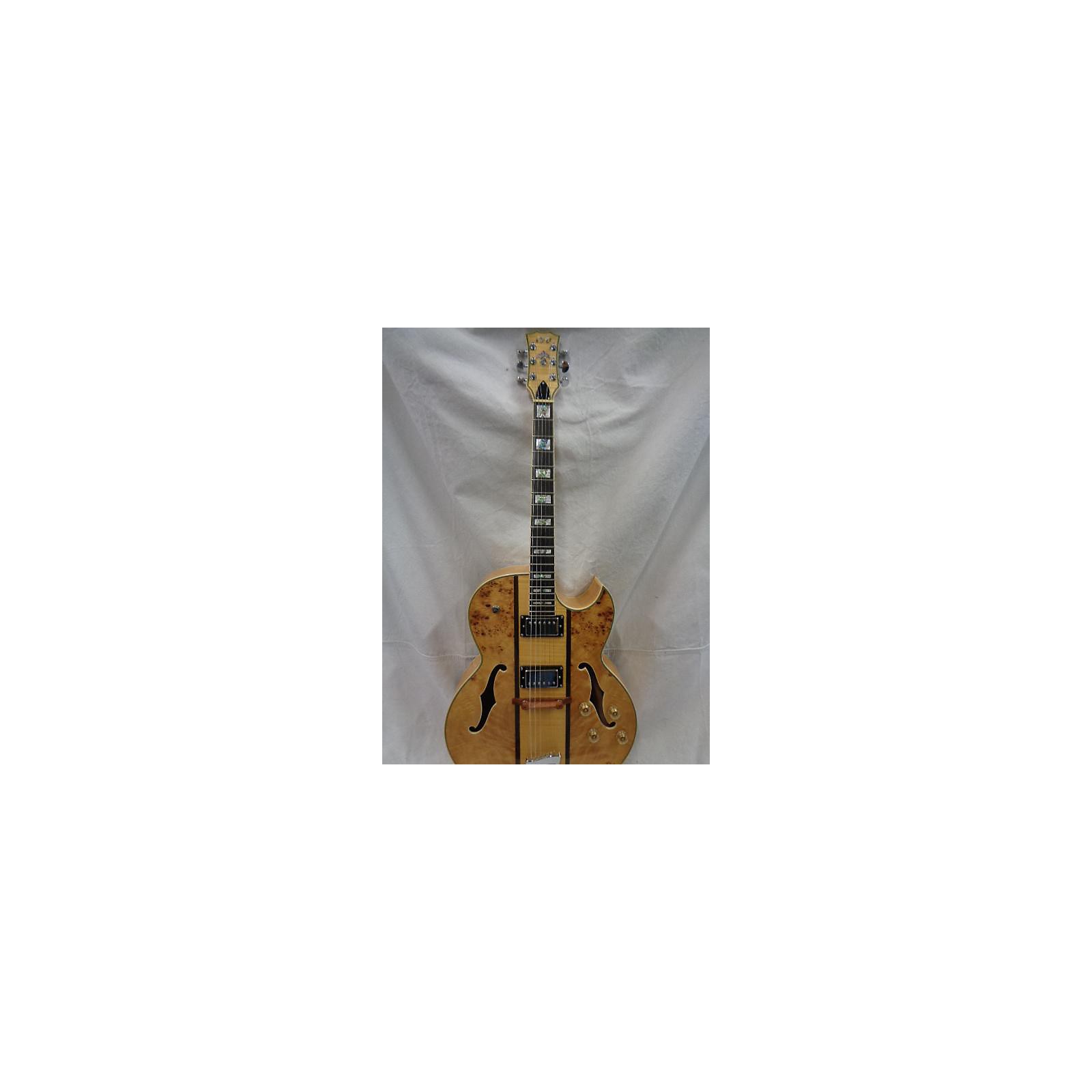 Used 2014 IYV Custom Natural Hollow Body Electric Guitar Musician's