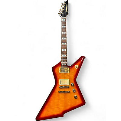 Used 2014 Ibanez DT1GFM Destroyer Series Cherry Sunburst Solid Body Electric Guitar