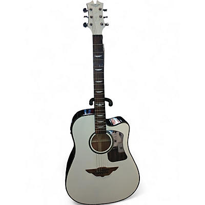 Used 2014 Keith Urban Night Star White Acoustic Electric Guitar