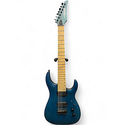 Used 2014 Legator NINJA NCS7 Turquoise Solid Body Electric Guitar