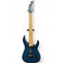 Used 2014 Legator NINJA NCS7 Turquoise Solid Body Electric Guitar Turquoise