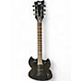 Used 2014 Ltd VIPER Black and Silver Solid Body Electric Guitar Black and Silver