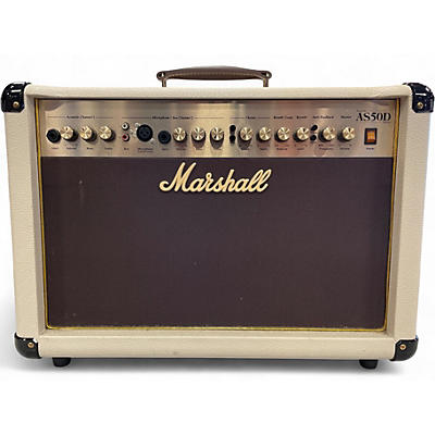 Used 2014 Marshall AS50D 50W 2X8 Acoustic Guitar Combo Amp