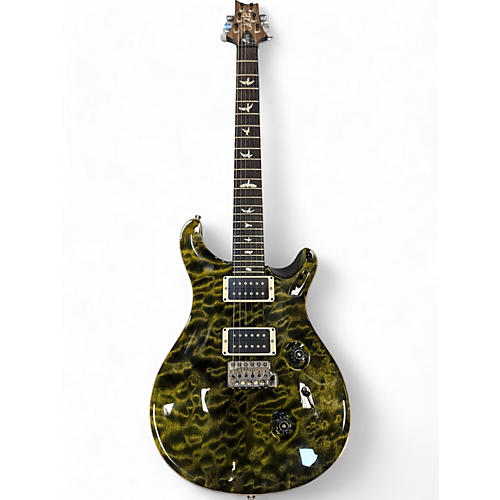 PRS Used 2014 PRS Custom 24 Quilted 10 Top Green Solid Body Electric Guitar Green