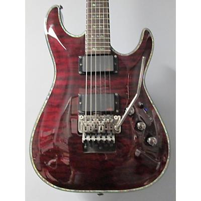 Schecter Guitar Research Used 2014 Schecter Guitar Research Hellraiser C1 Floyd Rose Crimson Red Burst Solid Body Electric Guitar