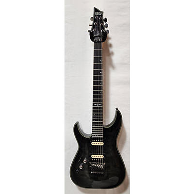 Schecter Guitar Research Used 2014 Schecter Guitar Research Hellraiser C1 Hybrid FR LEFT HANDED TRANSBLACK Electric Guitar