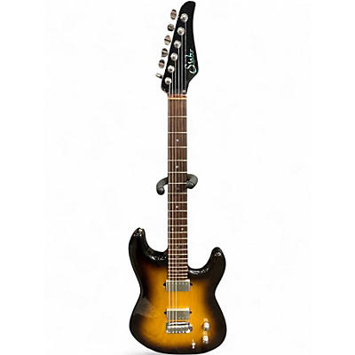 Used 2014 Shur CUSTOM SHOP CLASSIC 2 Tone Sunburst Solid Body Electric Guitar