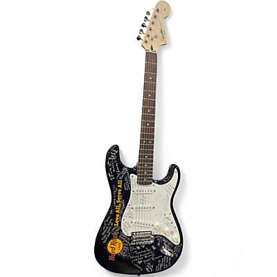 Used 2014 Squier Affinity Stratocaster Black Solid Body Electric Guitar