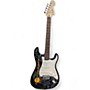 Used 2014 Squier Affinity Stratocaster Black Solid Body Electric Guitar Black