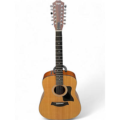 Used 2014 Taylor 150e Natural 12 String Acoustic Electric Guitar